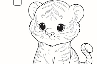 design custom printready coloring pages for children