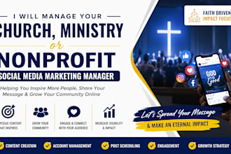 manage your church, ministry, or nonprofit with social media marketing manager