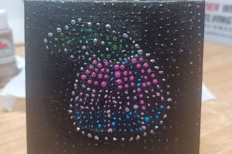 create a dot painting