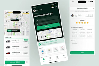 build transportation app taxi booking app ride hailing app logistics app