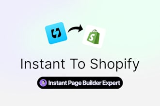 do shopify store design with page builder, landing page, website redesign