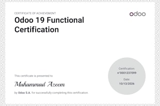 be your certified odoo functional consultant for erp setup