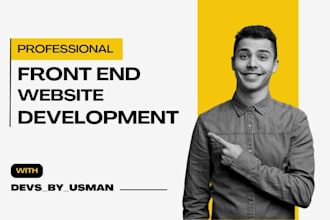 do web front end development for your professional website