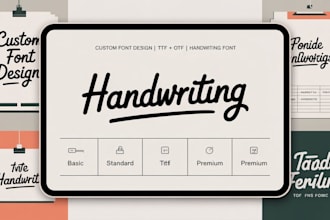 create a professional custom font for you in ttf, otf