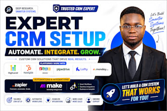 setup hubspot zoho crm ghl monday automation honeybook jobber make integration