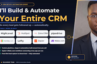 gohighlevel automation hubspot zoho CRM pipedrive lofty zapier make integration