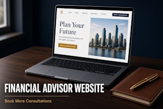 design a financial advisor website