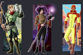 illustrate your fantasy and dnd characters