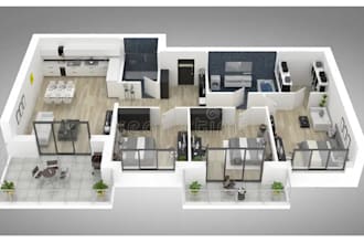 do 3d house exterior design,interior design,and 3d rendering