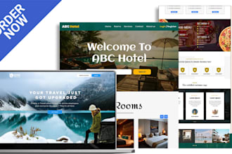 design a stunning wordpress website for your hotel, villa or rental business