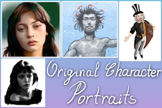 draw your original character, custom profile picture, or dnd hero