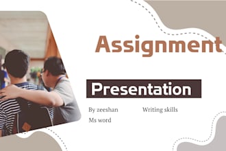 write and format assignments in ms word
