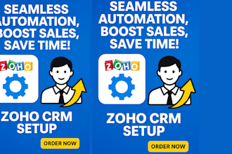 zoho CRM setup zoho creator app  zoho site zoho marketing recruitment CRM setup