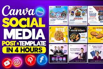 create editable canva posts for social media