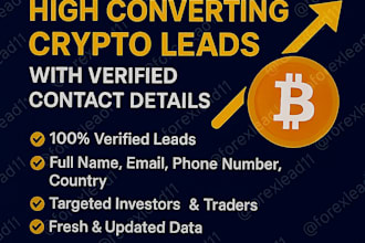 provide verified crypto investor leads