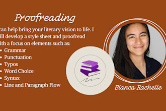professionally proofread your book or novel