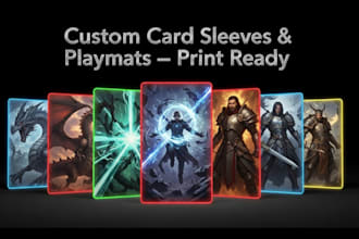 custom tcg card sleeves deck backs and playmats for trading card games