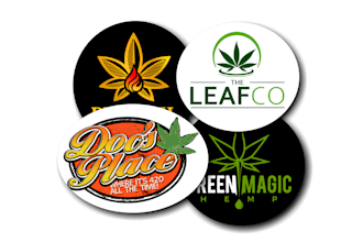 design cannabis, marijuana, hemp, thc cbd, weed logo