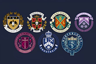 create family house crest, shield, heraldic logo or coat of arms