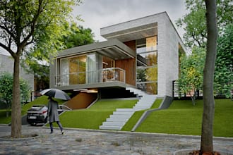 do a realistic exterior render