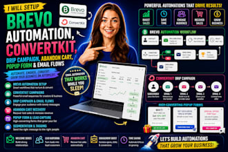 setup brevo automation, convertkit, drip campaign, abandon cart, popup form