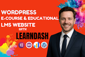 build learndash tutor lms online course website educational wordpress website