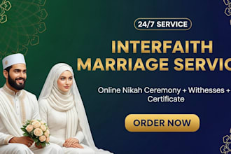 perform urgent online interfaith nikah and marriage ceremony