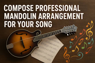compose professional mandolin arrangement for your song with unique melody