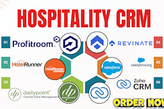 setup hospitality CRM dailypoint guestware hotelrunner profitroom revinate click