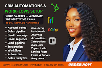 setup zapier integration hubspot CRM clickup gohighlevel flodesk hubspot zoho