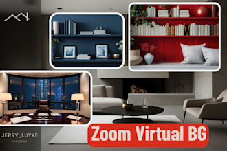 design professional HD zoom virtual background and snazzy twitch emotes