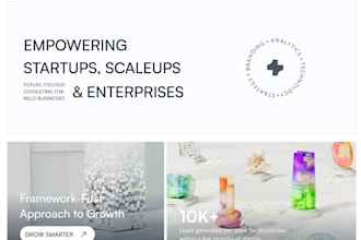 create an SEO ready modern business website or portfolio