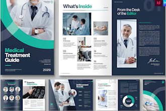 design professional healthcare home care medical business flyer or brochure