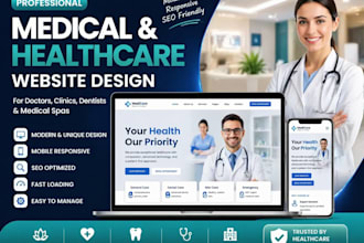 design a high converting medical spa, healthcare, dentist or clinic website