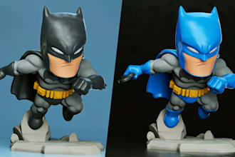 do cute 3d characters,chibi or vinyl toys,pop action figures,3d printing,kawaii