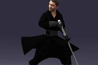 do 3d game model, 3d realistic character, for action war game, roblox, ue5 rig