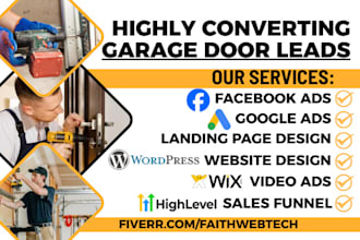 generate garage door leads garage door repair door installation locksmith leads