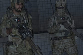 port and rig clothing, gear and equipment for arma reforger or fallout4 or arma3