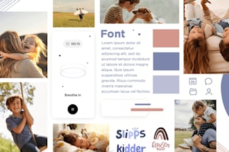 design a premium brand identity kit with moodboard and art direction