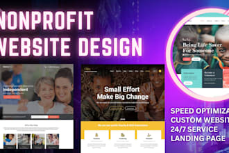 design nonprofit website for charity and church
