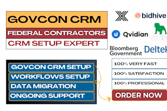setup govcon CRM privia bidhive rfpio loopio qvidian rfp360 xaitporter conga CRM