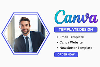 editable canva website, canva template, newsletter template canva email template