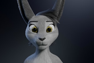 model 3d character design or 3d game character for gaming and animation