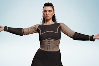 3d game character, fivem ped, custom 3d character for your game and animation