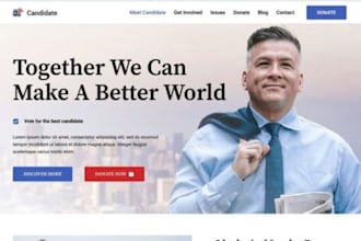 build political website campaign website election website electoral wix website