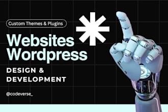create wordpress website design, redesign and development as wordpress developer