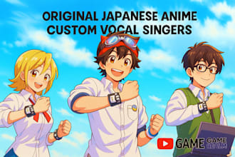 sing female japanese korean game theme vocal for j pop rock custom song produce