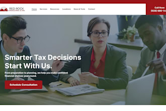 design financial advisor website tax website finance website financial website