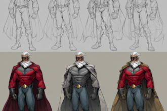 creating super hero character concepts for comics
