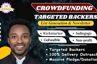 deliver indiegogo gofundme kickstarter nonprofit ngo crowdfunding backers list